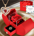 🌹💖 ROSA ETERNA CON JOYERO SECRETO – REGALO 2 EN 1 💖🌹